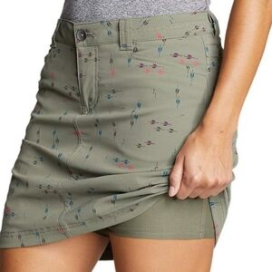 Eddie Bauer Women's Olive Green Athletic Skirt/ Skort SZ 8